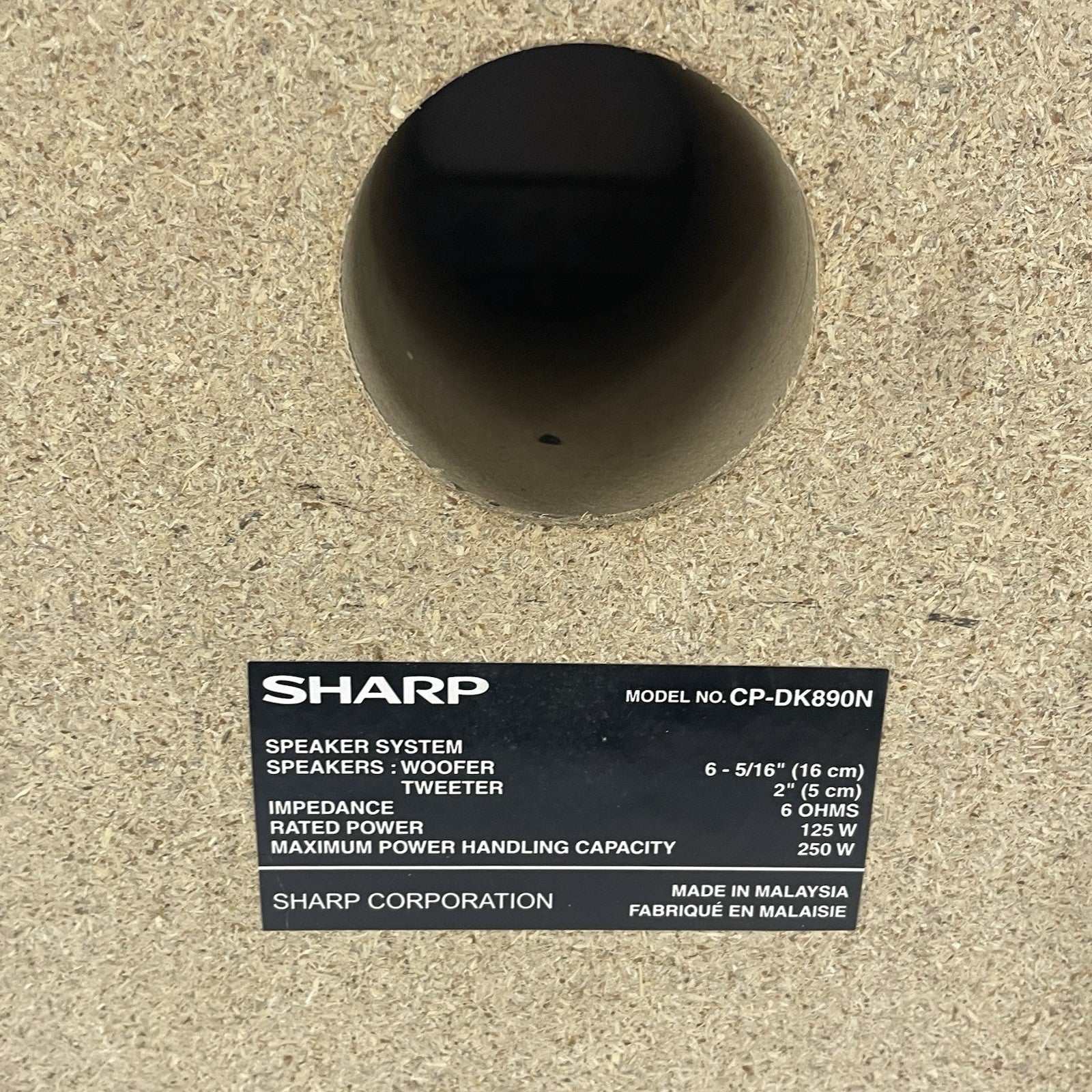 Sharp Speakers Woofer Tweeter CP-DK890N (CD-DK890N)6