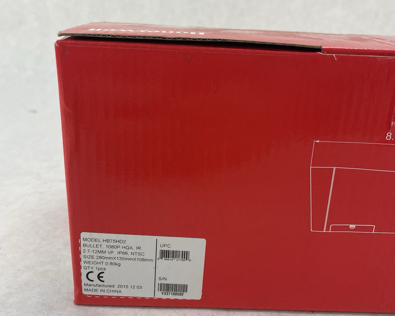 Honeywell Day/Night Indoor/Outdoor IR Bullet Camera HB75HD2