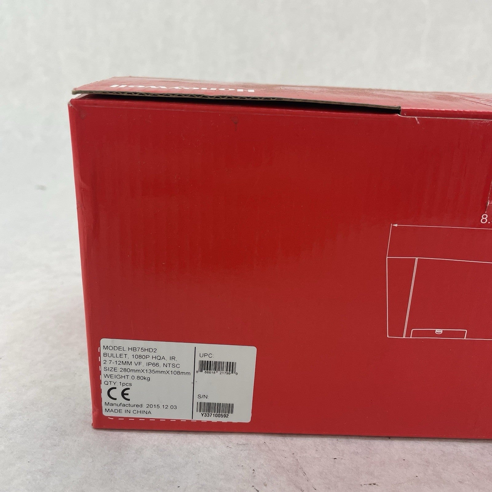 Honeywell Day/Night Indoor/Outdoor IR Bullet Camera HB75HD22