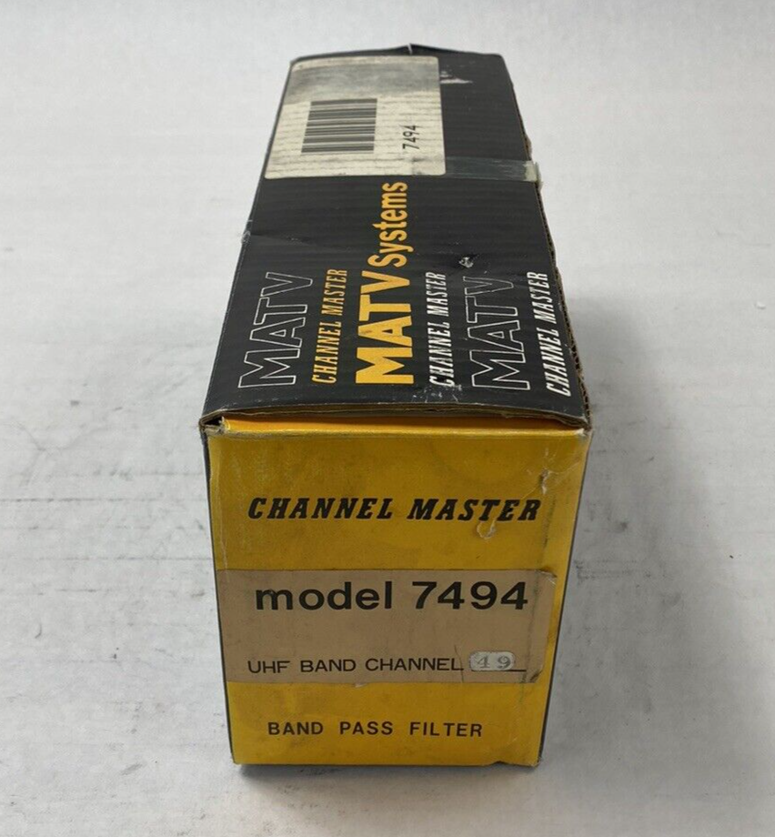 Channel Master MATV Systems Model 7494 Band Pass Filter UHF Band Channel 49