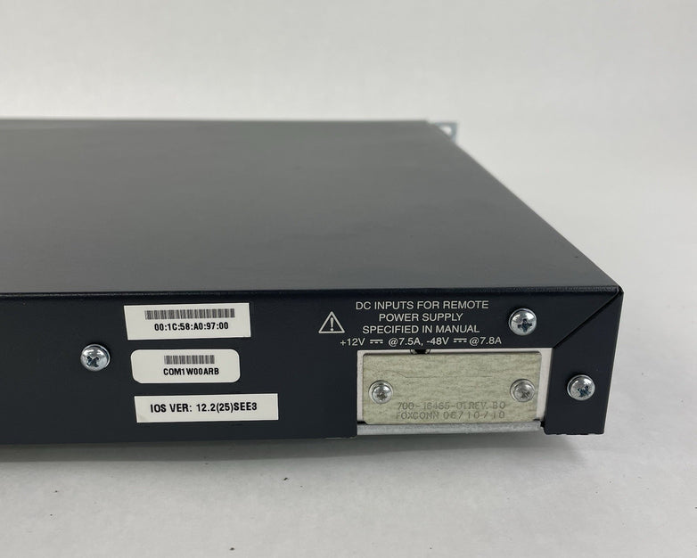 Cisco Catalyst  WS-C3750-48PS-S V05 3750 48 Port Switch - Tested