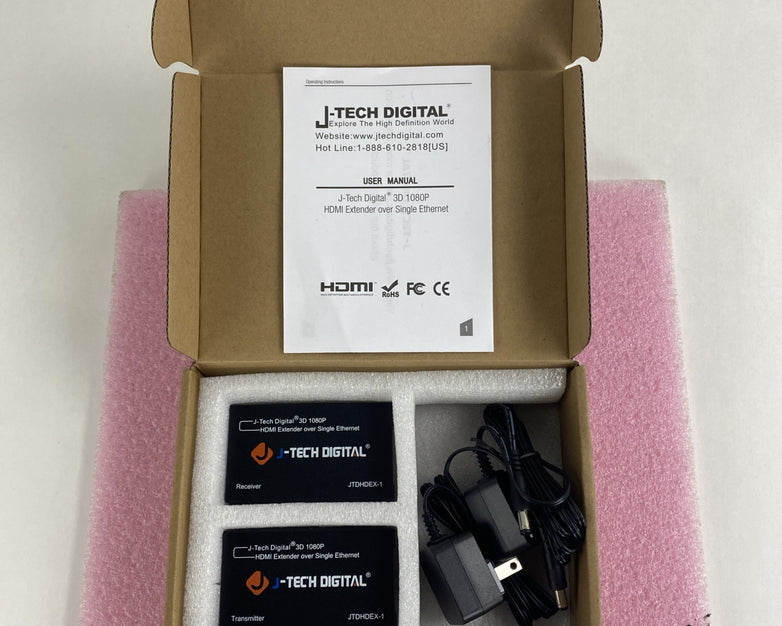 J-Tech Digital JTDHDEX-1 3D 10180P HDMI Extender