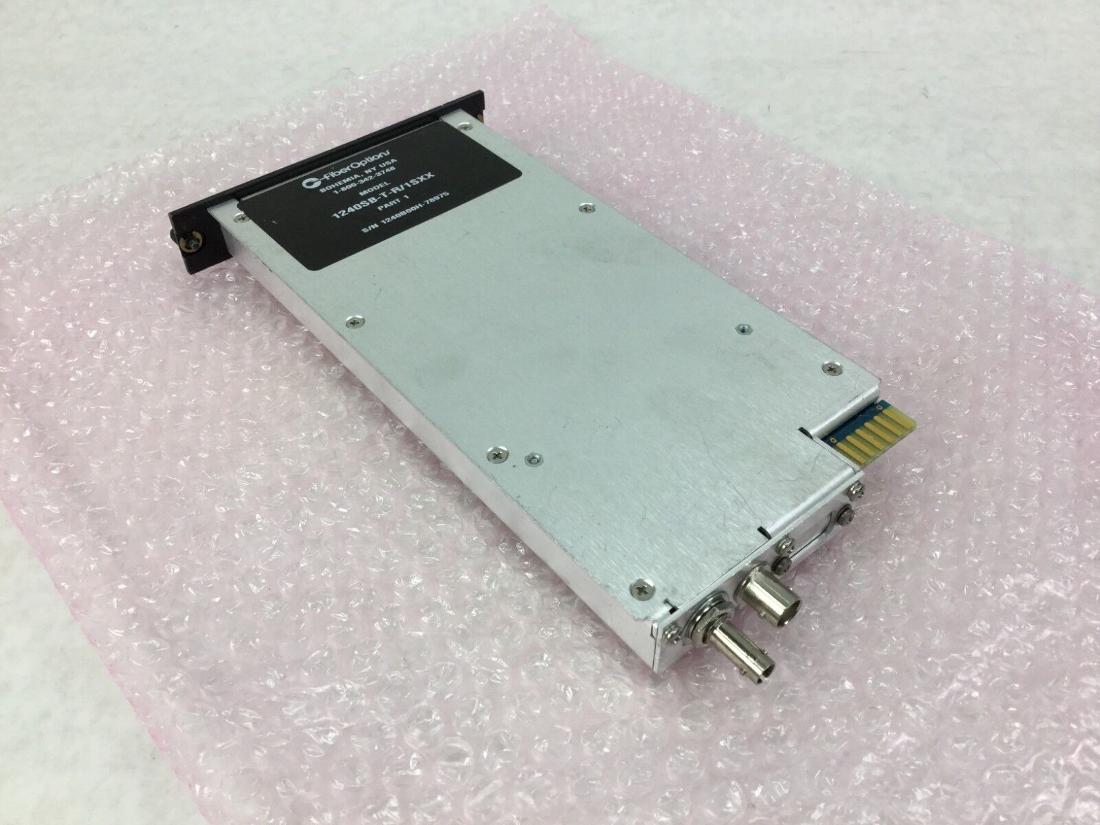 Fiber Options Fiber Optic TX  1240SB-T-R/1SXX   Part 1  Untested