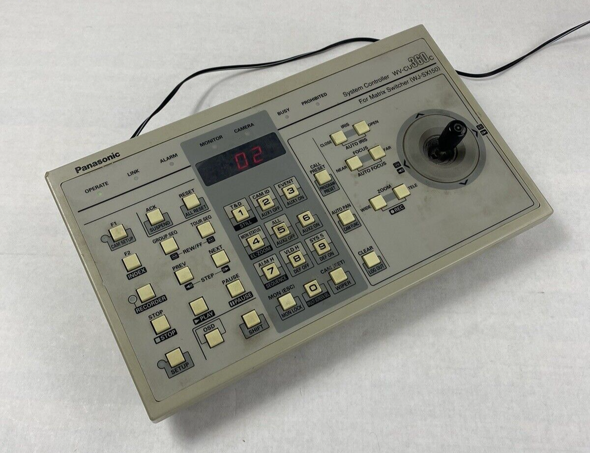 Panasonic WV-CU360C System Controller with AC Adapter Tested