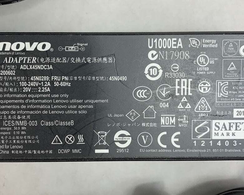 Lenovo ADLX45NDC3A 45W AC Adapter (Lot of 5)