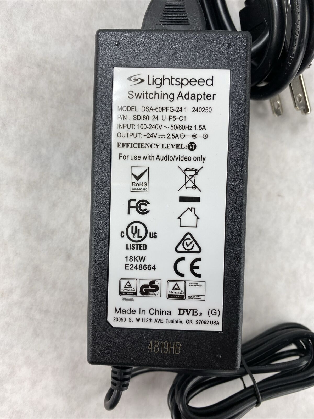 Lot( 2 ) Lightspeed AMP-855 CAT 855 Classroom Audio System bundle Power Supply