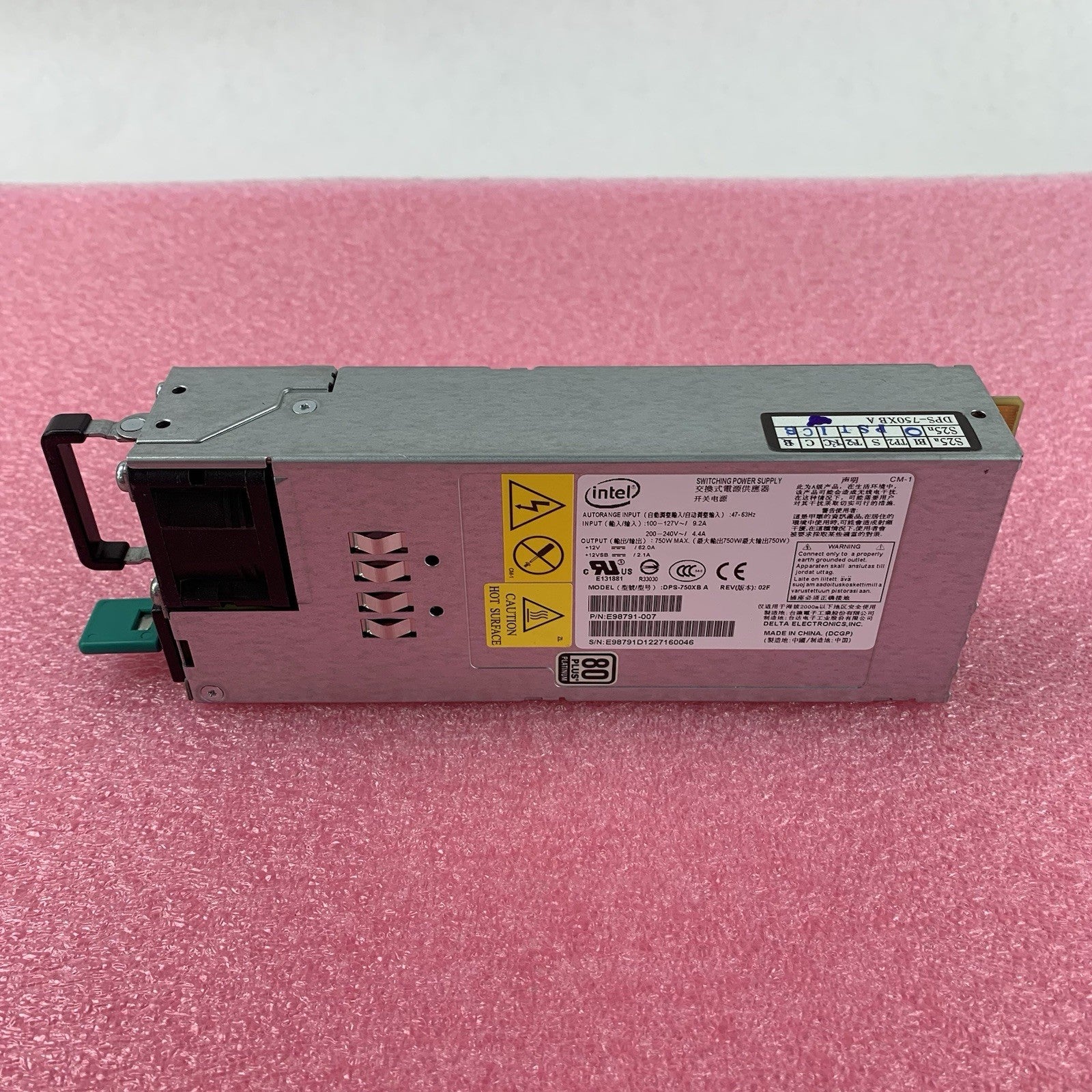 Intel Platinum DPS-750XB A 750W Switching Power Supply (Lot of 2)1