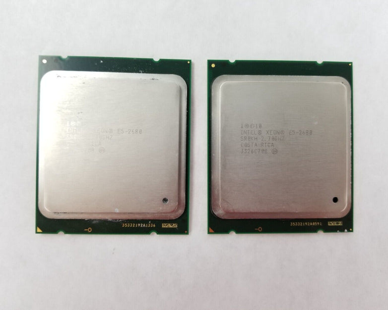 Intel Xeon E5-2680 SR0KH 2.70GHz 8-Core LGA2011 CPU Processor (Lot of 2)
