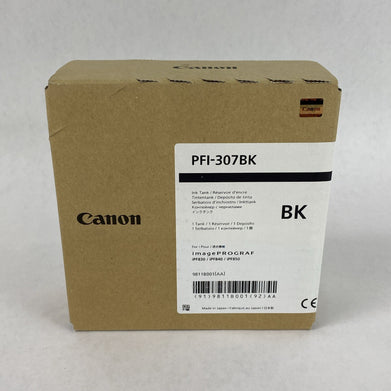 Canon PFI-307BK OEM Black Ink Tank for ImagePROGRAF iPF830/840/850 Exp 11/2023