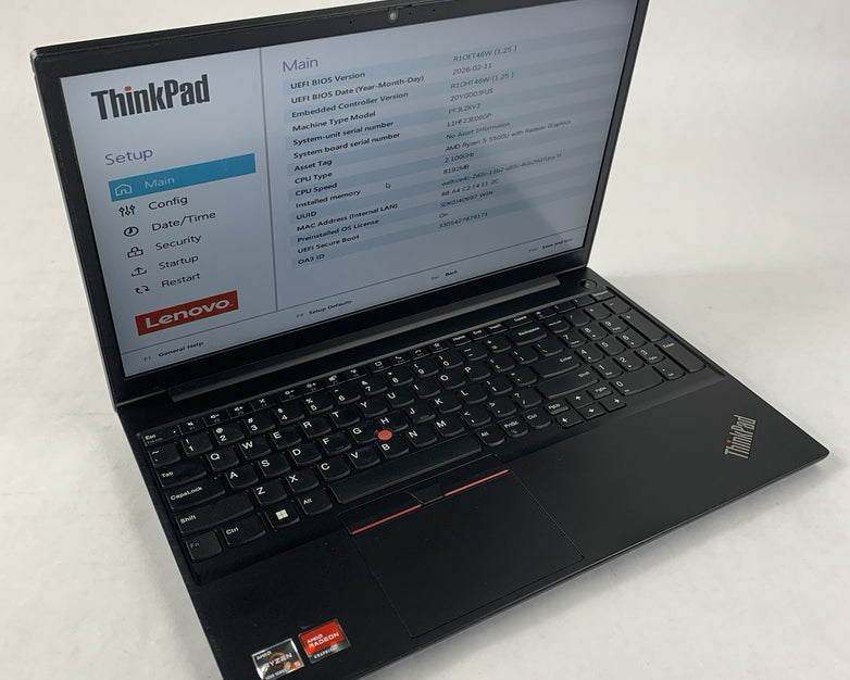Lenovo ThinkPad E15 Gen 3 15.6" Ryzen 5 5500U 2.1 GHz 8 GB RAM No OS/HDD/AC Dent