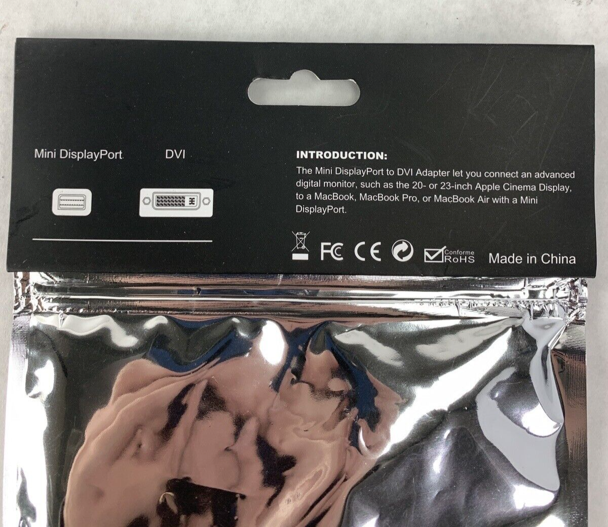 Monoprice Mini DisplayPort to DVI Adapter MDP-M-DVI-F (Lot of 3)