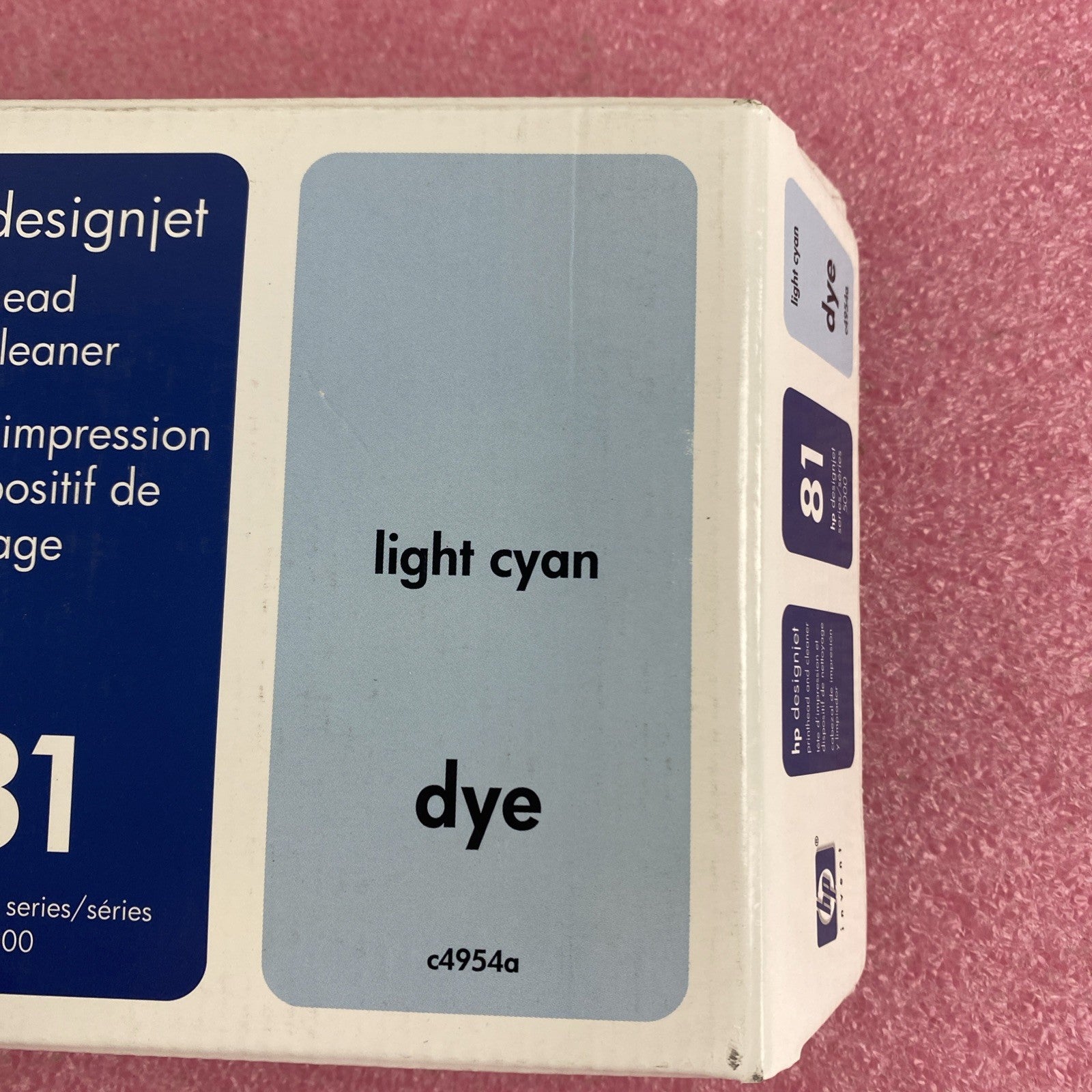 HP C4954A 81 Light Cyan Printhead and cleaner Designjet 5000 25 APR 20083