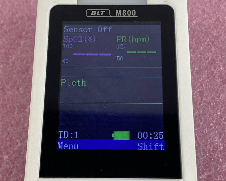 BLT M800 Handheld Pulse Oximeter Power Tested