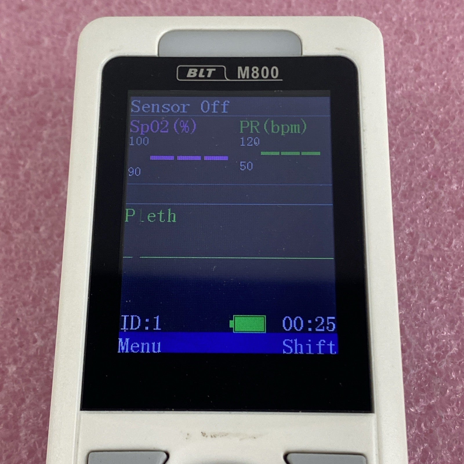 BLT M800 Handheld Pulse Oximeter Power Tested2
