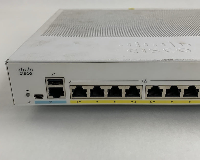 Cisco C1000-8FP-2G-L Catalyst 8-Port PoE+ GbE 2-Port DP Network Switch Tested