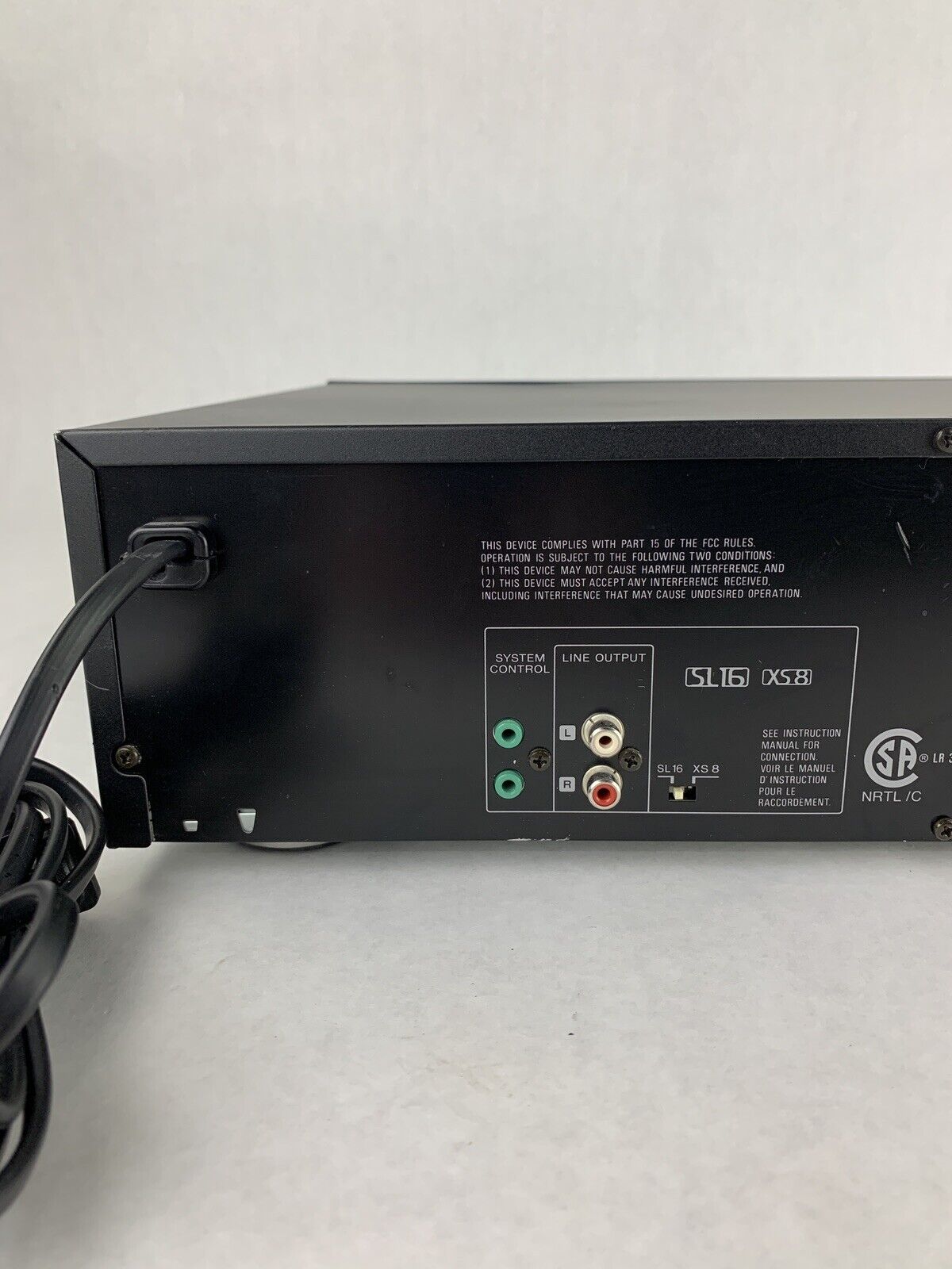 Kenwood CD-204 5-Disc CD Changer Missing Remote Broken Stop/Pause Buttons Tested