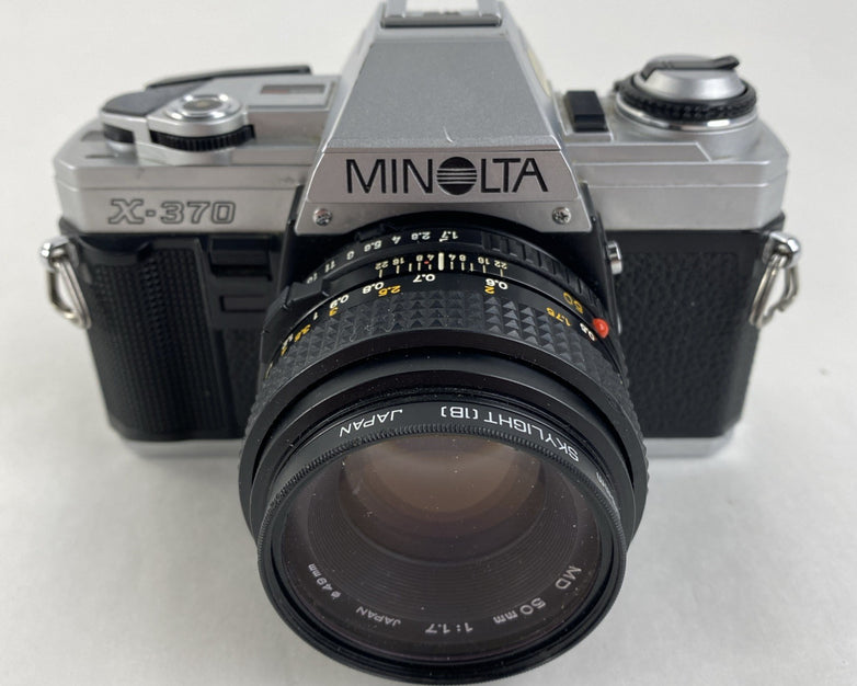 Minolta X-370 SLR Film Camera w/ Minolta 50mm 1:1.7 Lens - Untested Parts