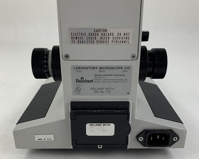 Reichert Microstar IV 410 Lab Microscope 10/.25 40/0.66 100/1.25 Oil No Bulb
