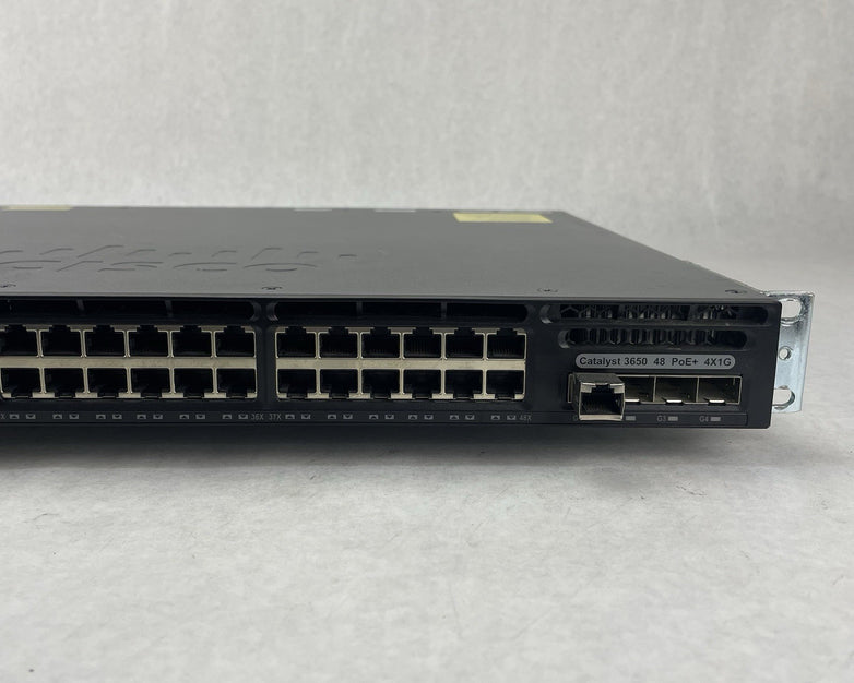 Cisco WS-C3650-48PS-L V05 48-Port PoE+ Switch 1x PSU Tested Reset