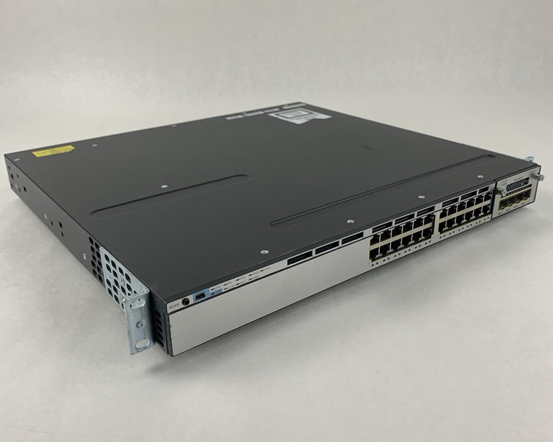 Cisco WS-C3750X-24T-S V02 24-Port Gigabit Ethernet Switch Tested Reset