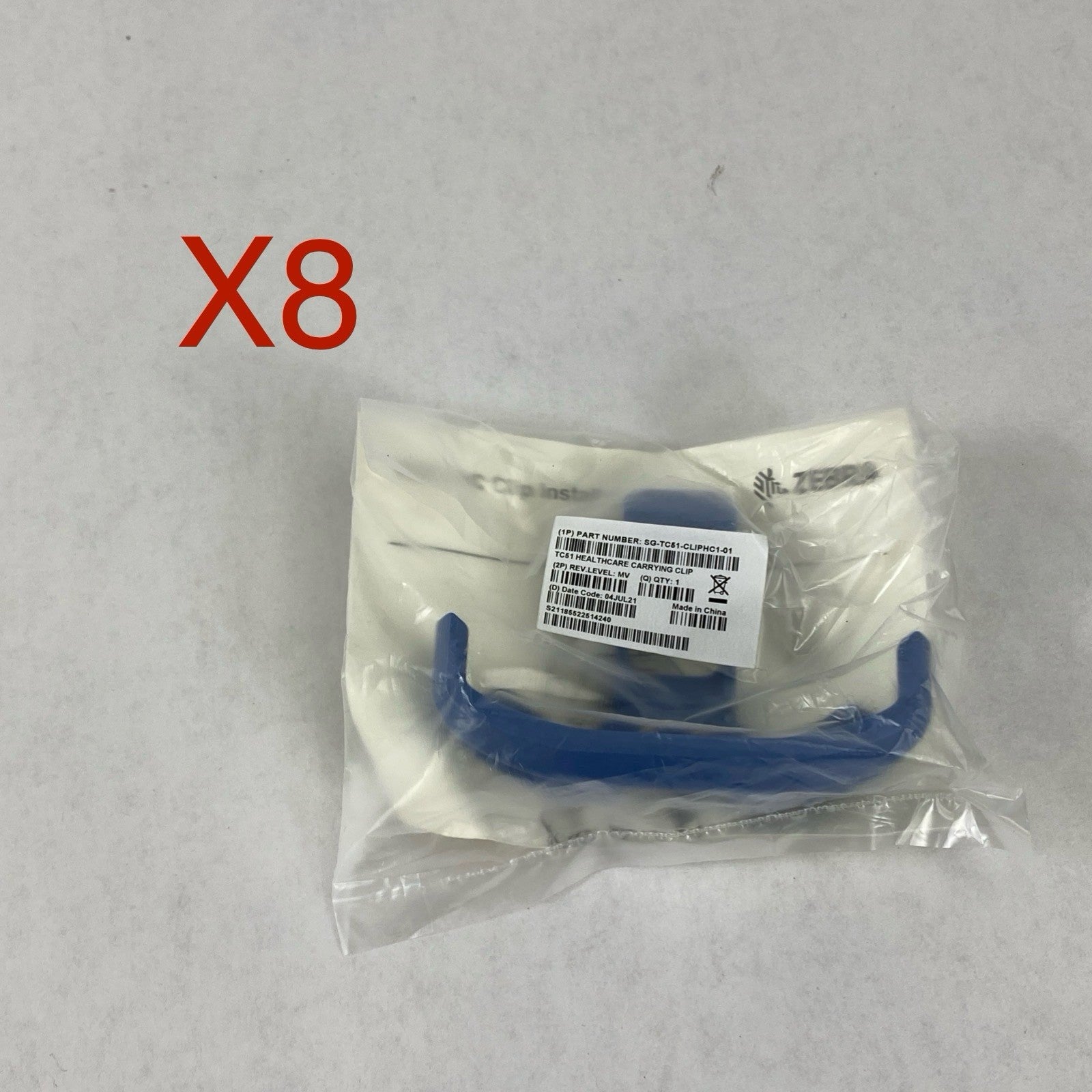 Zebra SG‑TC51‑CLIPHC1‑01 Plastic Carrying Clip Lot of 80