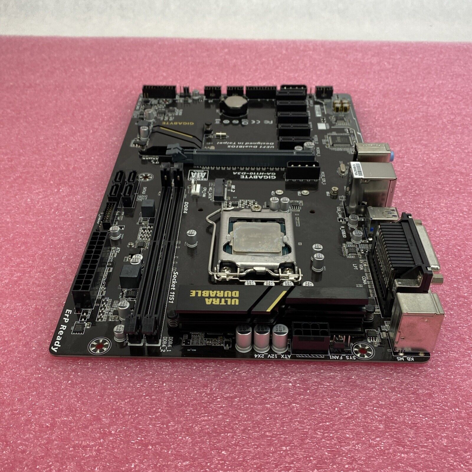 Gigabyte H110-D3A Motherboard Pentium C4400 3.3GHz No RAM No Shield