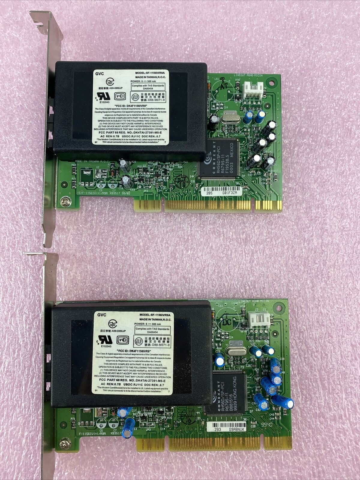 Gateway 6001260 SF-1156IV/R9A dialup faxmodem KB357 DK4F1156IVR9 Lot of 2