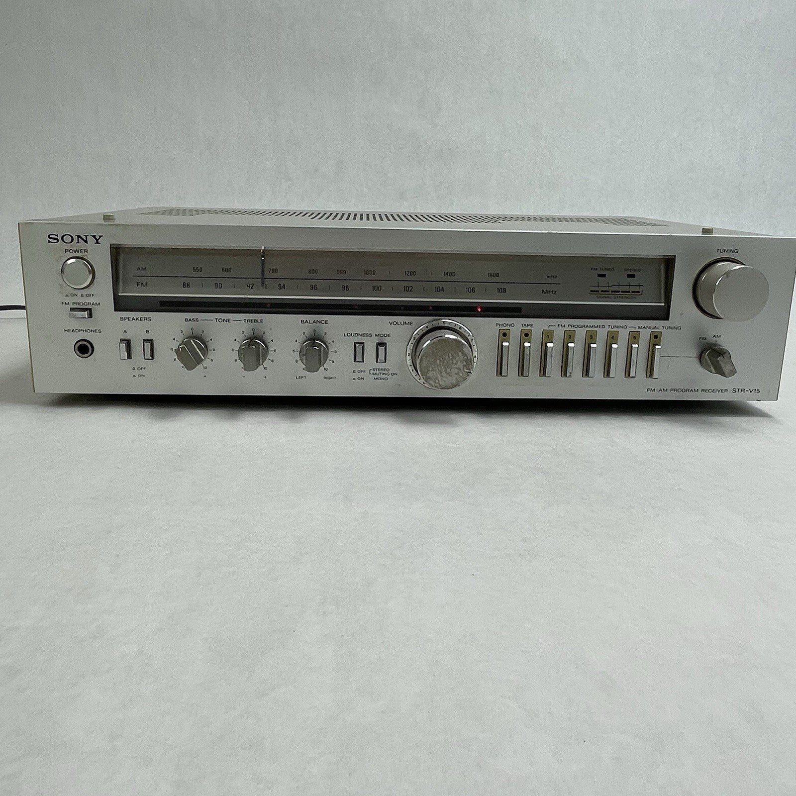 SONY STR-V15 Stereo Receiver Programmable Presets Tested