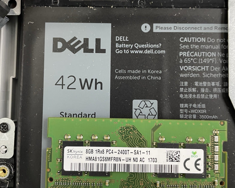 Dell Inspiron 5567 15.6" i5-7200U 2.50 GHz 8 GB RAM No SSD/OS/AC