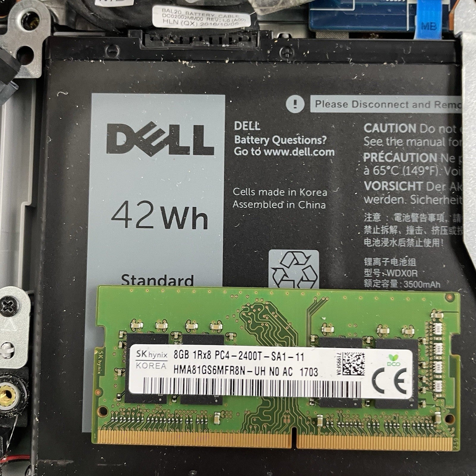 Dell Inspiron 5567 15.6" i5-7200U 2.50 GHz 8 GB RAM No SSD/OS/AC20