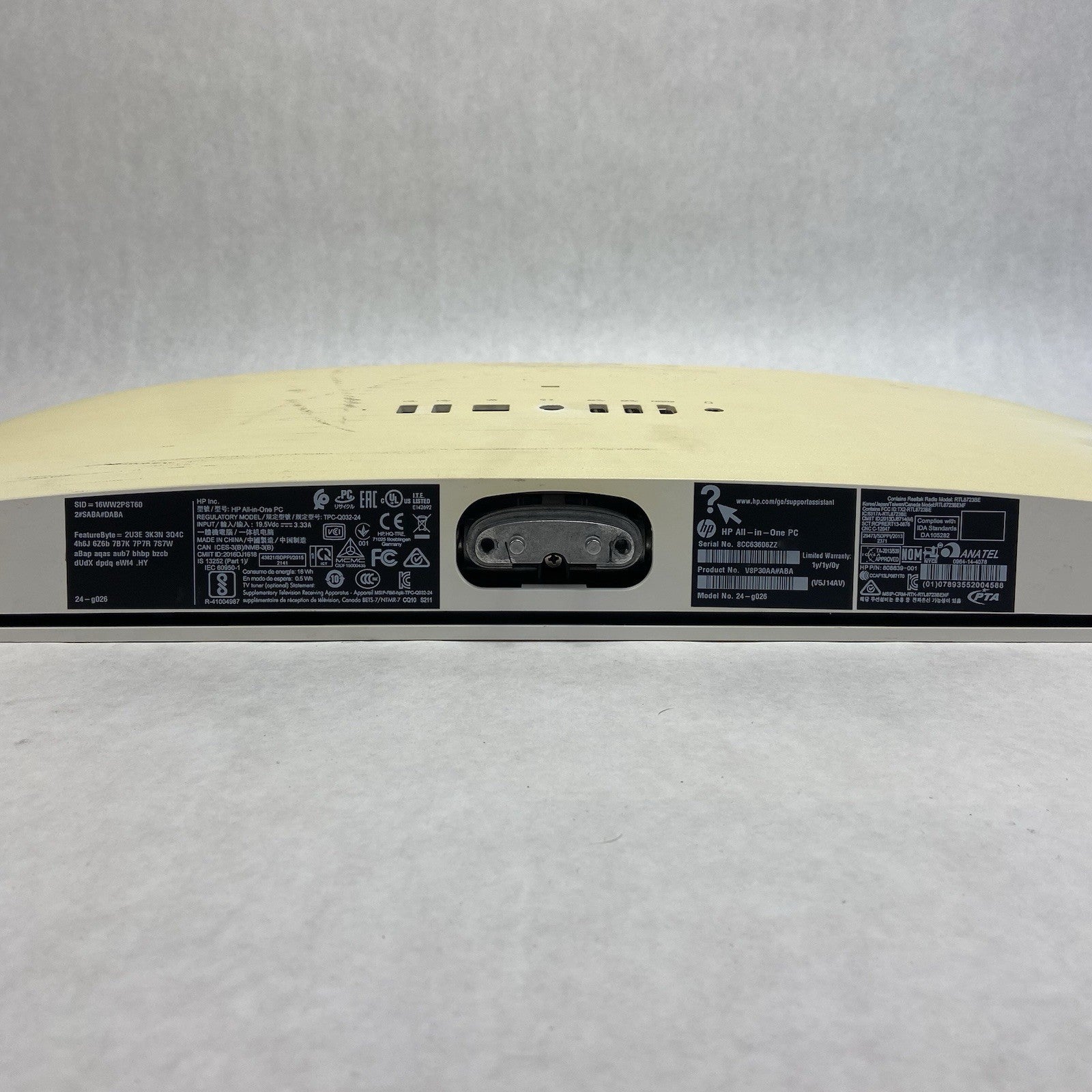 HP 24-G026 AIO Intel Core i5-6200U 2.3GHz 8GB RAM No HDD No OS No AC No Stand5