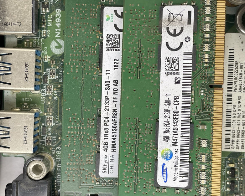 HP ProDesk 400 G2 Micro i3-6100T 3.20 GHz 8 GB RAM No SSD/OS/AC