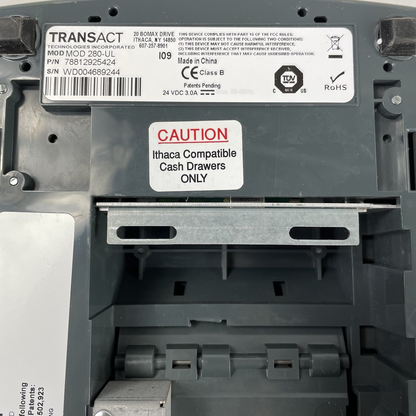 Transact Ithaca iTherm 280-UL USB Thermal Receipt Printer Parts and Repair