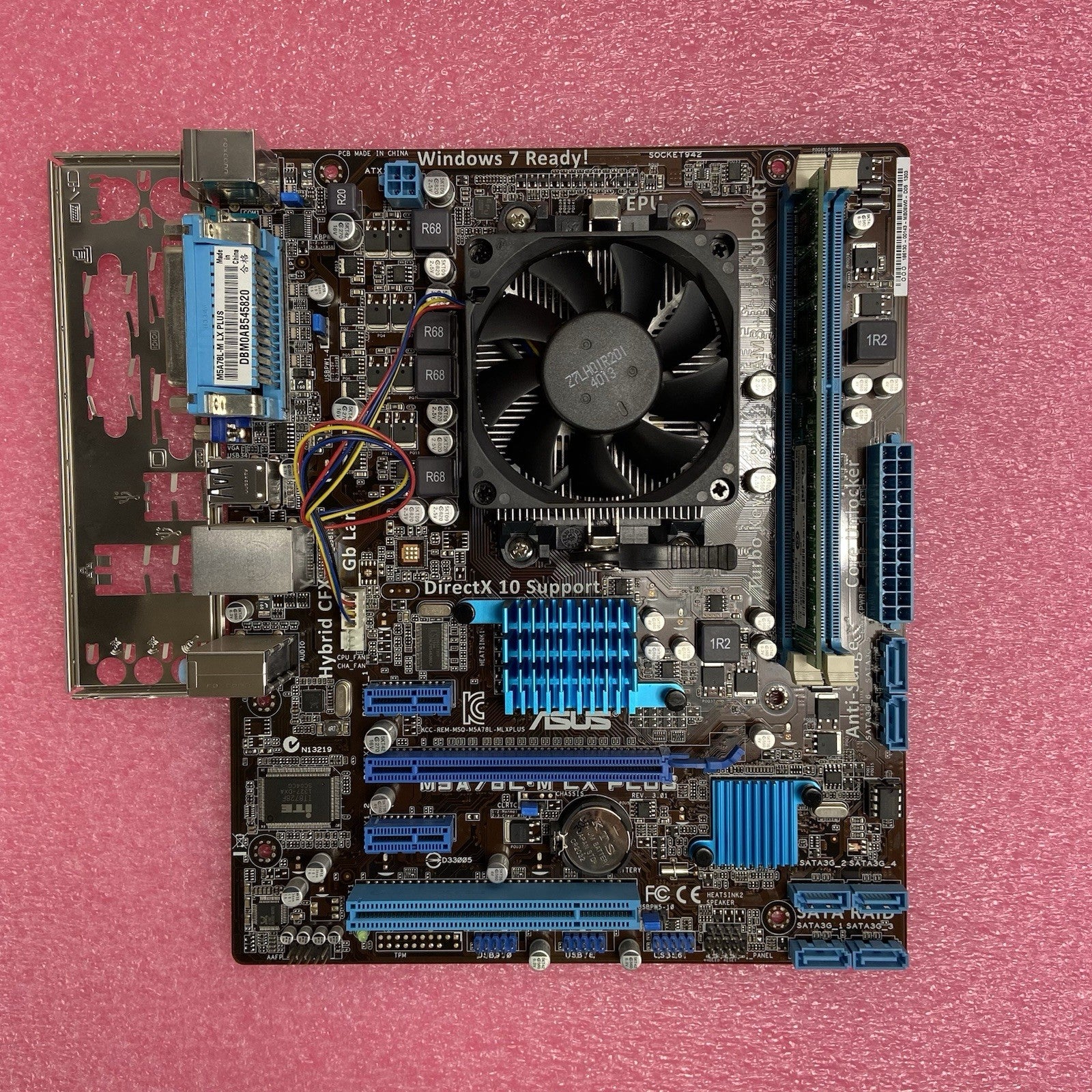 ASUS M5A78L-MLX PLUS Motherboard AMD Sempron 145 2.8GHz 2GB RAM w/Shield5