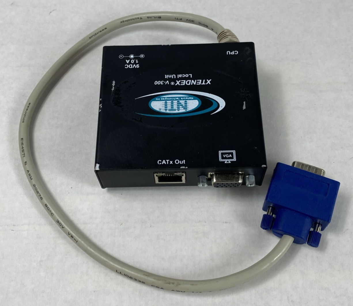 NTI Xtendex V-300 CAT5 VGA Video Extender Local Unit No Power Supply