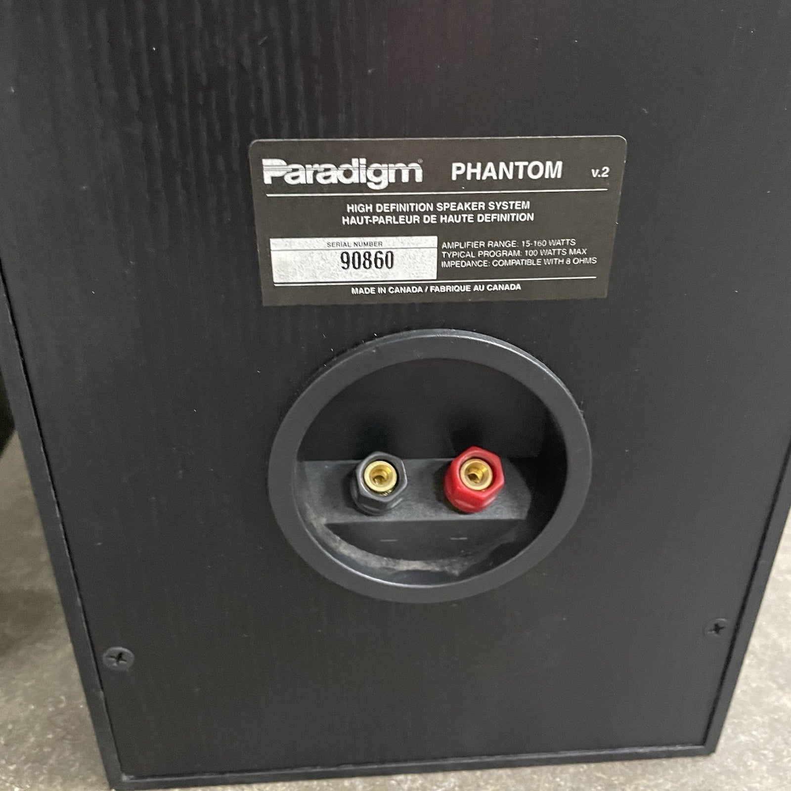 Paradigm Phantom V2 Pair Tested7