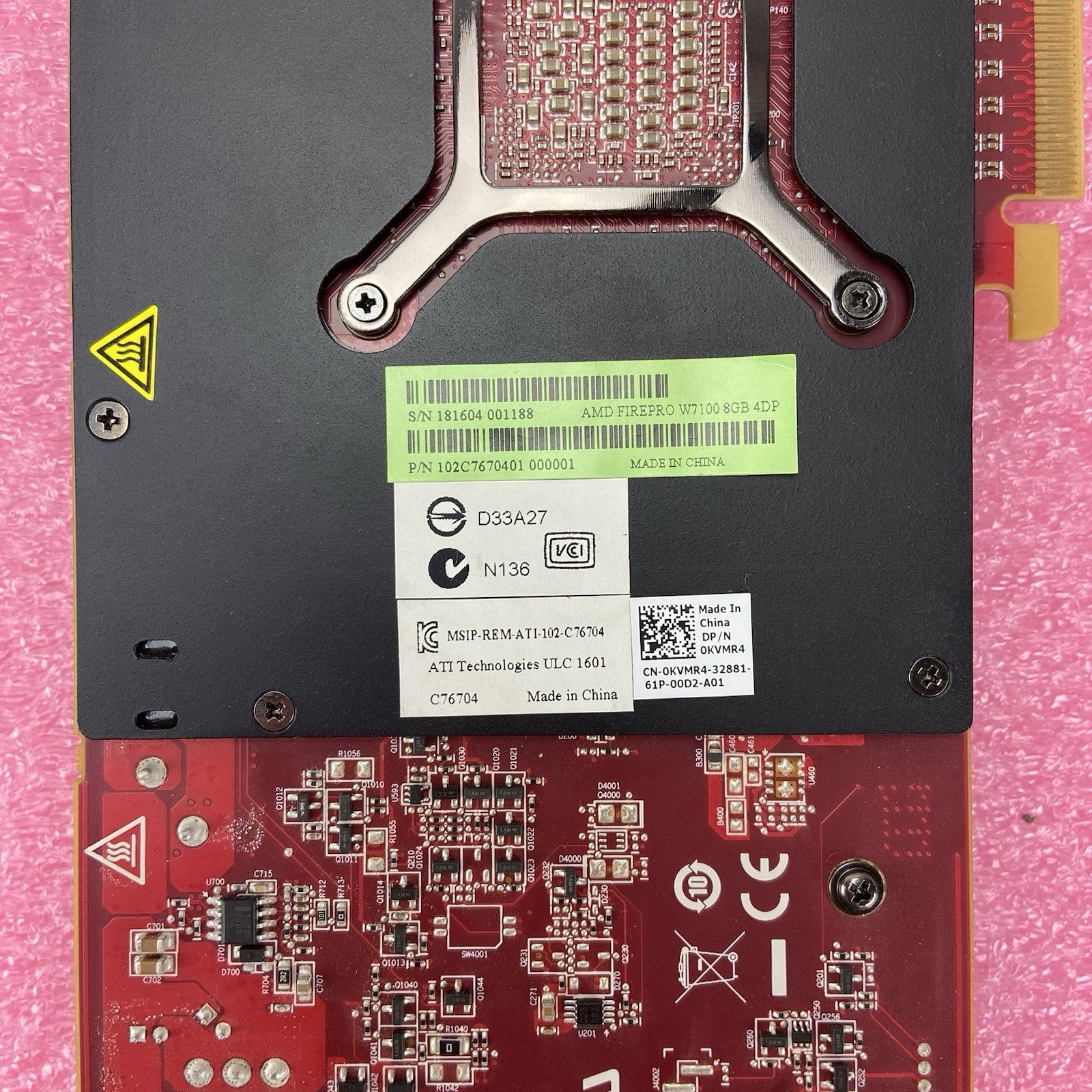 AMD Firepro W7100 8GB 4x DP PCIe x16 Graphics Card 109-C76781-00_026