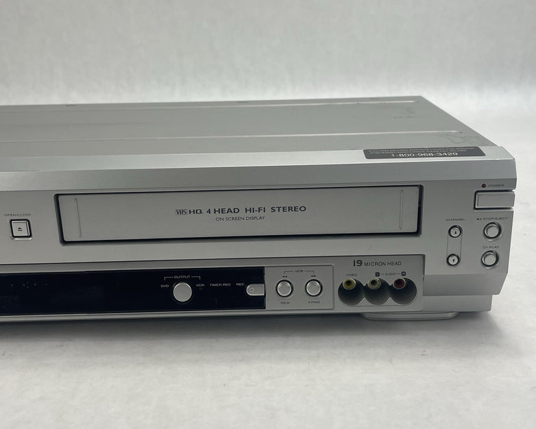 Sylvania SSD803 Video Cassette Recorder & DVD/ CD Player No Remote Tested