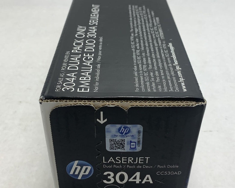 HP LaserJet 304A CC530AD Black Toner Cartridge Exp: Oct 2012