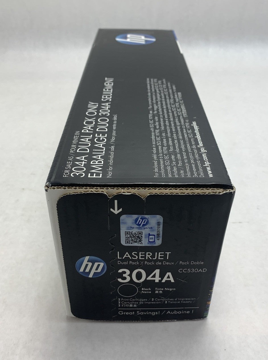 HP LaserJet 304A CC530AD Black Toner Cartridge Exp: Oct 20126