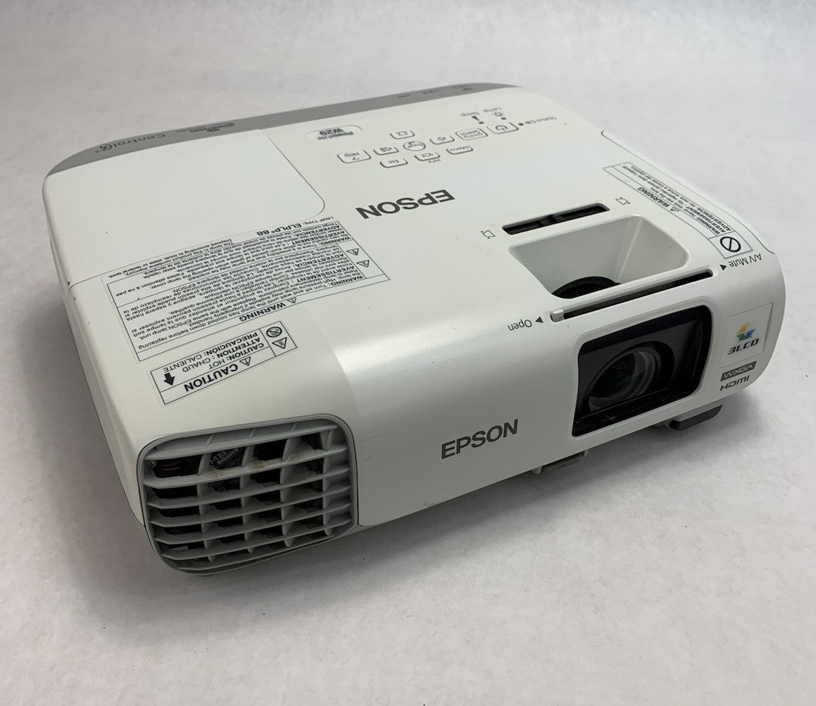Epson PowerLite W29 H690A LCD Lamp Projector 2079 Lamp Hours - No Remote0