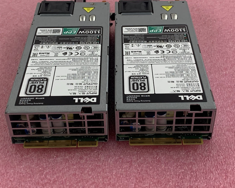 Dell L1100E-S1 CMPGM 1100W 80+ Platinum AC Power Supply Lot of 2x