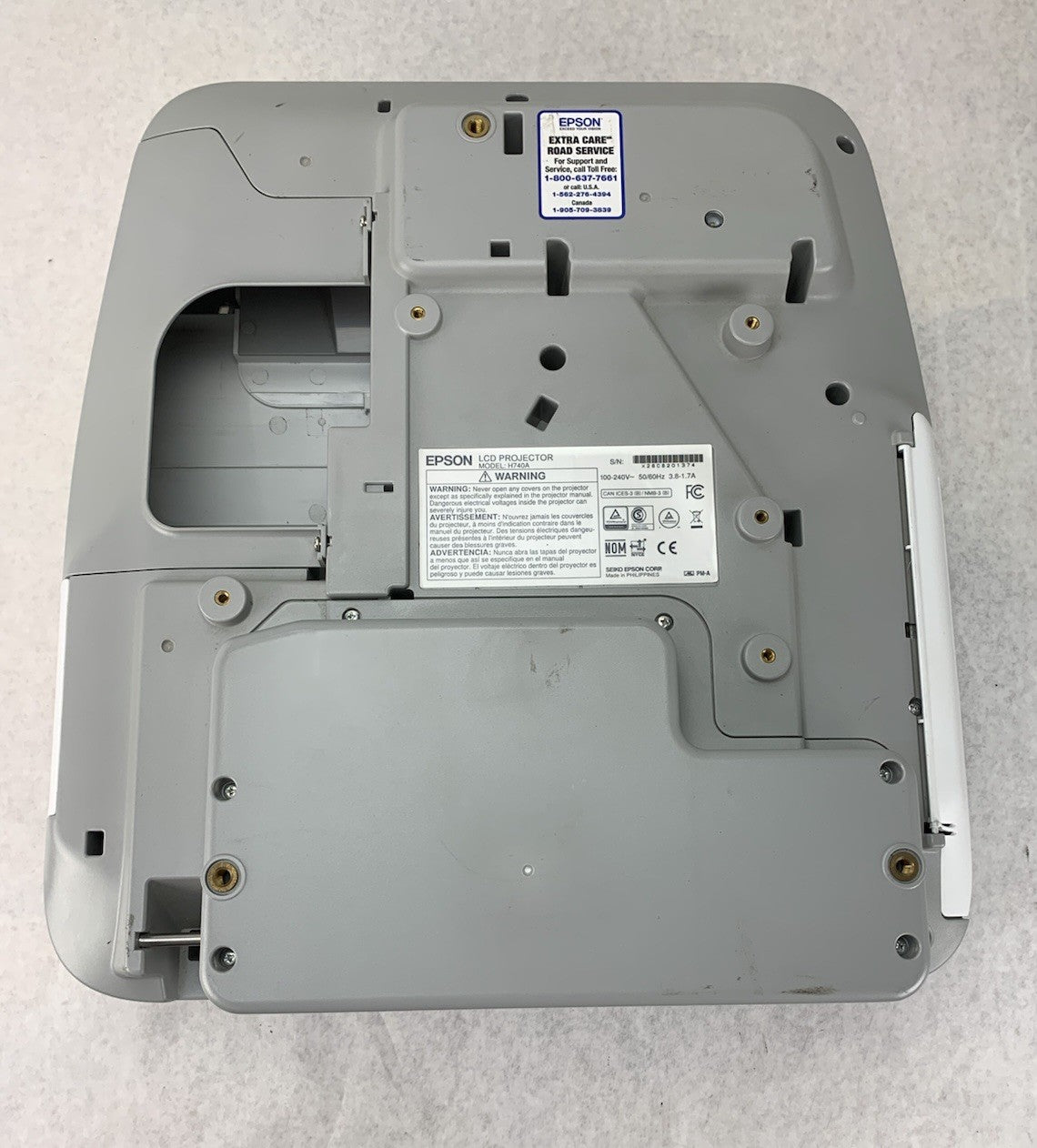 Epson PowerLite 695Wi H740A LCD Lamp Projector 33 Lamp Hours - No Remote6