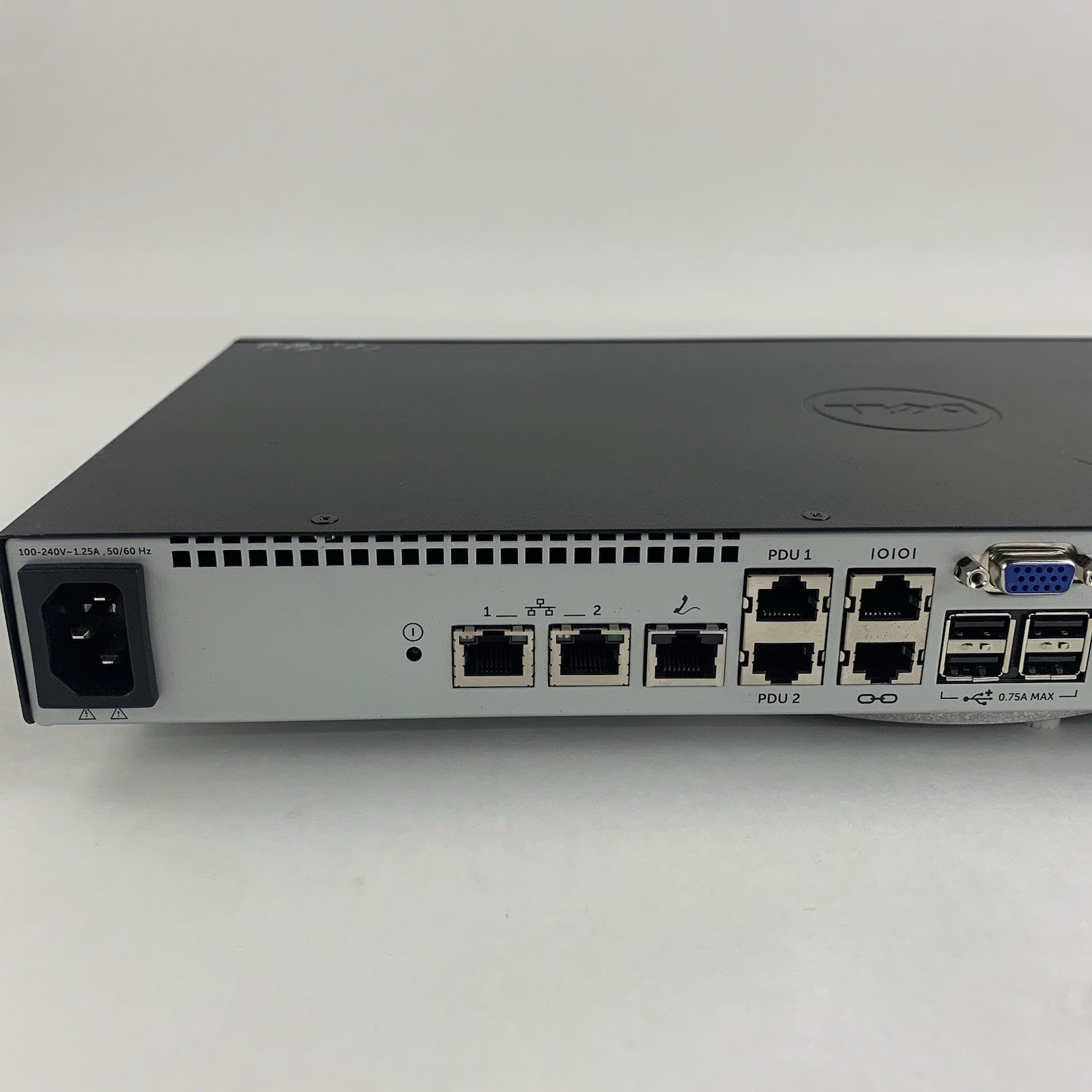 Dell KVM 1082DS 8-Port Analog Rackmount KVM Switch Tested No Rails5