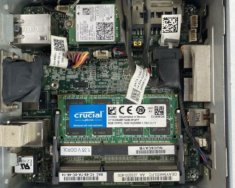 Intel NUC6CAY Micro Celeron J3455 1.50 GHz 8 GB RAM No SSD/OS/AC