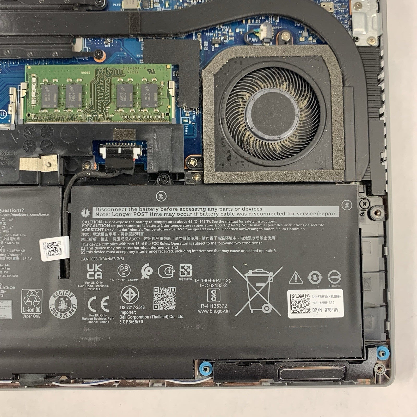 Dell Latitude 5430 14" Laptop i7-1255U 1.8 GHz 16 GB Ram No OS No SSD No AC14