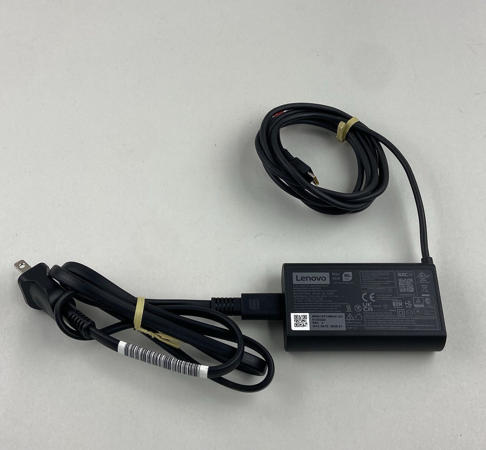 Lenovo ADLX65YSDC2A 65W 20.0V 3.25A USB-C Charger AC Adapter (Lot Of 8)1