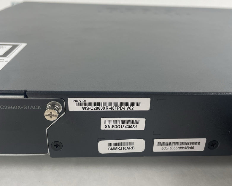 Cisco WS-C2960XR-48TS-I  V02 2X PSU 48-Port Switch - Tested