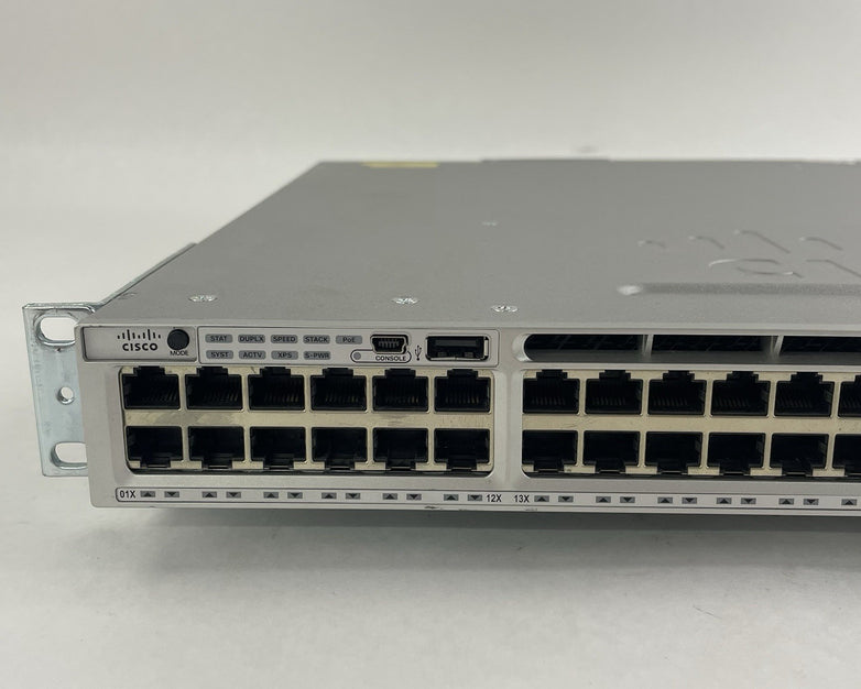Cisco WS-C3850-48U-S V06 48-Port UPoE Switch  1x 1100W PSU Tested & Reset
