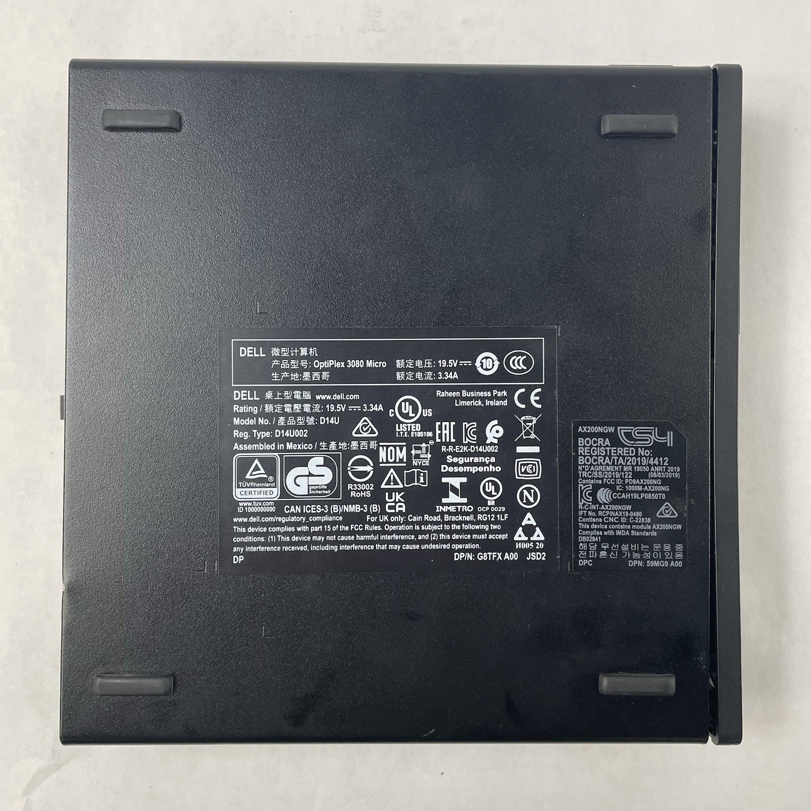 Dell Optiplex 3080 Micro i5-10500T 2.30 GHz 8 GB RAM No SSD/OS/AC - Bad USB9